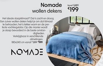 Promoties Nomade wollen dekens - Nomade - Geldig van 03/01/2024 tot 31/01/2024 bij Sleepworld