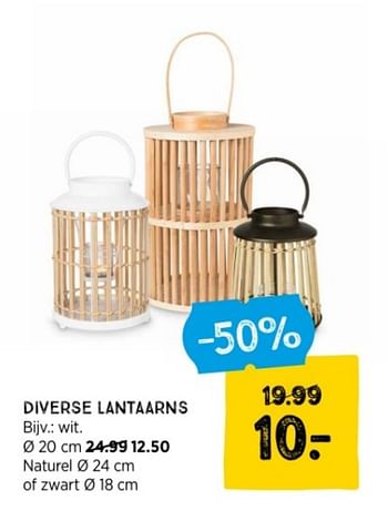 Promoties Diverse lantaarns - Huismerk - Xenos - Geldig van 03/01/2024 tot 31/01/2024 bij Xenos