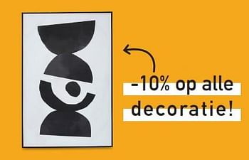 Promoties -10% op alle decoratie - Huismerk - Ygo - Geldig van 03/01/2024 tot 31/01/2024 bij Ygo