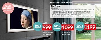 Promotions Samsung the frame qe43ls03bg - Samsung - Valide de 03/01/2024 à 31/01/2024 chez Selexion