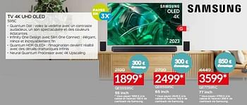 Promotions Samsung tv 4k uhd oled qe55s95c - Samsung - Valide de 03/01/2024 à 31/01/2024 chez Selexion