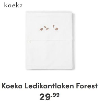 Promoties Koeka ledikantlaken forest - Koeka - Geldig van 07/01/2024 tot 13/01/2024 bij Baby & Tiener Megastore