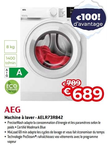 Promotions Aeg machine à laver - aelr73r842 - AEG - Valide de 03/01/2024 à 31/01/2024 chez Exellent