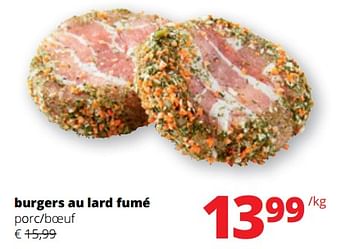 Promoties Burgers au lard fumé porc-boeuf - Huismerk - Spar Retail - Geldig van 04/01/2024 tot 17/01/2024 bij Spar (Colruytgroup)