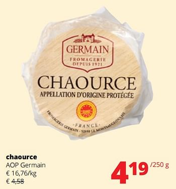 Promoties Chaource aop germain - Germain - Geldig van 04/01/2024 tot 17/01/2024 bij Spar (Colruytgroup)