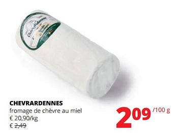 Promoties Chevrardennes fromage de chèvre au miel - ChèvrArdennes - Geldig van 04/01/2024 tot 17/01/2024 bij Spar (Colruytgroup)