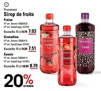 Promo Sirop de Fleur de Sureau Monin chez E.Leclerc