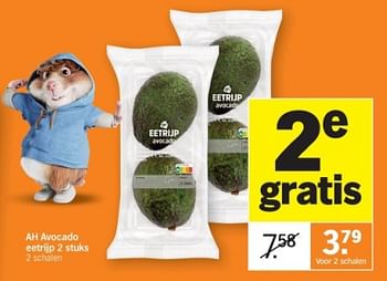 Promoties Ah avocado eetrijp - Huismerk - Albert Heijn - Geldig van 08/01/2024 tot 14/01/2024 bij Albert Heijn