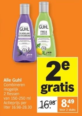 Promoties Alle guhl - Guhl - Geldig van 08/01/2024 tot 14/01/2024 bij Albert Heijn
