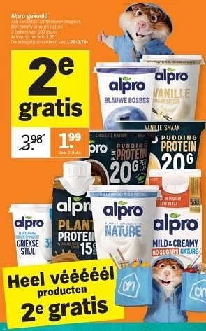 Promotions Alpro gekoeld simply smooth nature - Alpro - Valide de 08/01/2024 à 14/01/2024 chez Albert Heijn