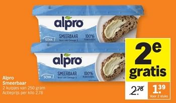 Promoties Alpro smeerbaar - Alpro - Geldig van 08/01/2024 tot 14/01/2024 bij Albert Heijn
