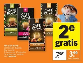 Promoties Café royal caramel - Café Royal  - Geldig van 08/01/2024 tot 14/01/2024 bij Albert Heijn