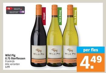 Promoties Wild pig - Witte wijnen - Geldig van 08/01/2024 tot 14/01/2024 bij Albert Heijn