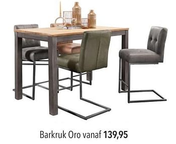 Promoties Barkruk oro - Huismerk - Pronto Wonen - Geldig van 08/01/2024 tot 25/01/2024 bij Pronto Wonen