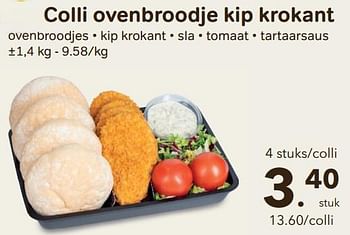 Promoties Colli ovenbroodje kip krokant - Huismerk - Bon'Ap - Geldig van 03/01/2024 tot 30/01/2024 bij Bon'Ap