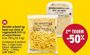 Promoties Fijne verse frieten, allumettes - Huismerk - Delhaize - Geldig van 11/01/2024 tot 17/01/2024 bij Delhaize