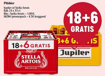 Promoties Pilsbier stella artois - Stella Artois - Geldig van 11/01/2024 tot 17/01/2024 bij Delhaize