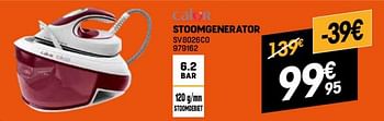 Promoties Calor stoomgenerator sv8026c0 - Calor - Geldig van 03/01/2024 tot 31/01/2024 bij Electro Depot
