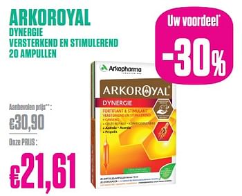 Promoties Arkoroyal dynergie versterkend en stimulerend - Arkoroyal - Geldig van 27/12/2023 tot 31/01/2024 bij Medi-Market