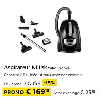 Promotions Aspirateur nilfisk meteor pet care - Nilfisk - Valide de 03/01/2024 à 31/01/2024 chez Molecule