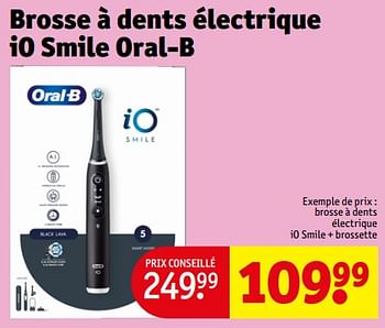 Promotions Brosse à dents électrique io smile + brossette - Oral-B - Valide de 08/01/2024 à 14/01/2024 chez Kruidvat