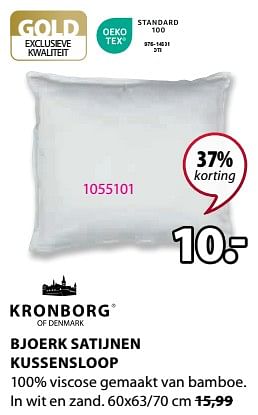 Promoties Bjoerk satijnen kussensloop - Kronborg - Geldig van 08/01/2024 tot 31/01/2024 bij Jysk