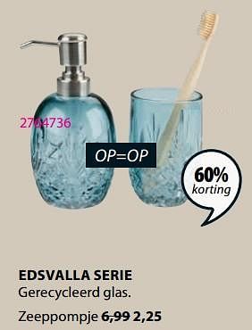 Promoties Edsvalla zeeppompje - Huismerk - Jysk - Geldig van 08/01/2024 tot 31/01/2024 bij Jysk
