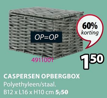 Promoties Caspersen opbergbox - Huismerk - Jysk - Geldig van 08/01/2024 tot 31/01/2024 bij Jysk