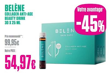 Promotions Belène collagen anti-age beauty drink - Belène - Valide de 27/12/2023 à 31/01/2024 chez Medi-Market