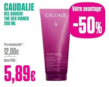 Promotions Caudalie gel douche thé des vignes - Caudalie - Valide de 27/12/2023 à 31/01/2024 chez Medi-Market