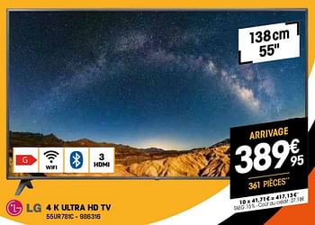 Promotions Lg 4 k ultra hd tv 55ur781c - LG - Valide de 03/01/2024 à 31/01/2024 chez Electro Depot