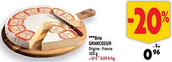 Promotions Brie grancoeur - Grancoeur - Valide de 10/01/2024 à 16/01/2024 chez Match