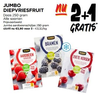 Promoties Jumbo diepvriesfruit aardbeienschijfjes - Huismerk - Jumbo - Geldig van 10/01/2024 tot 16/01/2024 bij Jumbo