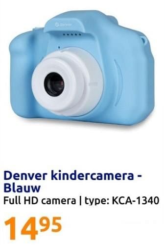 Promoties Denver kindercamera - blauw kca-1340 - Denver - Geldig van 10/01/2024 tot 16/01/2024 bij Action