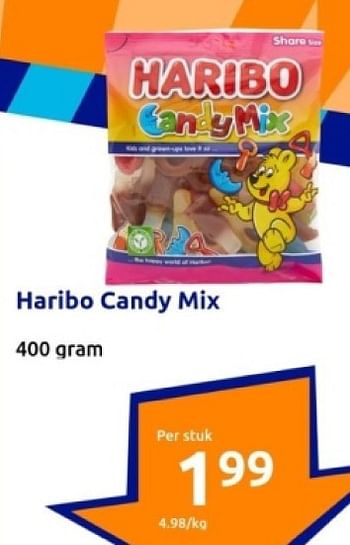 Promoties Haribo candy mix - Haribo - Geldig van 10/01/2024 tot 16/01/2024 bij Action