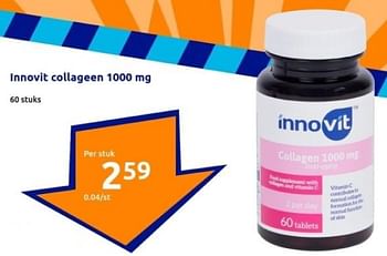 Promoties Innovit collageen 1000 mg - Innovit - Geldig van 10/01/2024 tot 16/01/2024 bij Action