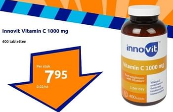 Promoties Innovit vitamin c 1000 mg - Innovit - Geldig van 10/01/2024 tot 16/01/2024 bij Action
