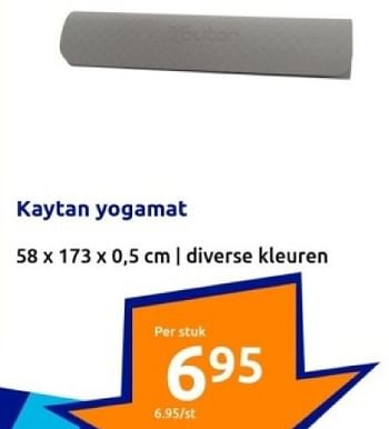 Promoties Kaytan yogamat - Kaytan - Geldig van 10/01/2024 tot 16/01/2024 bij Action