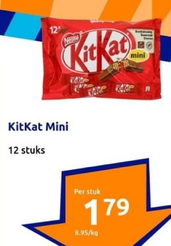 Promoties Kitkat mini - Nestlé - Geldig van 10/01/2024 tot 16/01/2024 bij Action