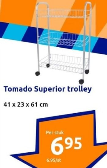 Promoties Tomado superior trolley - Tomado - Geldig van 10/01/2024 tot 16/01/2024 bij Action
