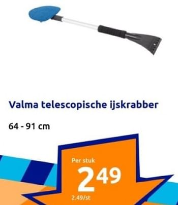 Promoties Valma telescopische ijskrabber - Valma - Geldig van 10/01/2024 tot 16/01/2024 bij Action