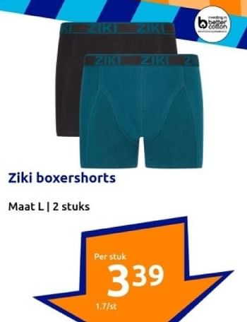 Promoties Ziki boxershorts - Ziki - Geldig van 10/01/2024 tot 16/01/2024 bij Action