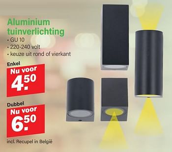 Promoties Aluminium tuinverlichting enkel - Huismerk - Van Cranenbroek - Geldig van 10/01/2024 tot 27/01/2024 bij Van Cranenbroek