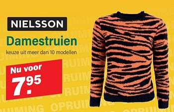 Promoties Damestruien - Nielsson - Geldig van 10/01/2024 tot 27/01/2024 bij Van Cranenbroek