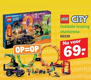 Promoties Dubbele looping stuntarena 60339 - Lego - Geldig van 10/01/2024 tot 27/01/2024 bij Van Cranenbroek