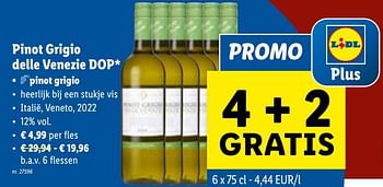 Promoties Pinot grigio delle venezie dop - Witte wijnen - Geldig van 17/01/2024 tot 23/01/2024 bij Lidl