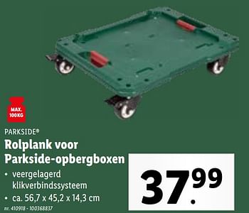 Promoties Rolplank voor parkside-opbergboxen - Parkside - Geldig van 17/01/2024 tot 23/01/2024 bij Lidl