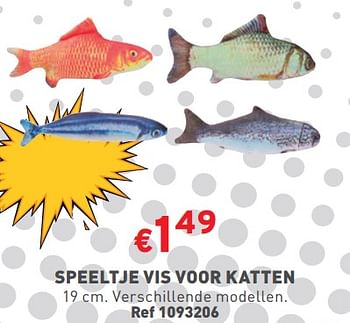 Promoties Speeltje vis voor katten - Huismerk - Trafic  - Geldig van 10/01/2024 tot 31/01/2024 bij Trafic