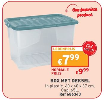 Promoties Box met deksel - Huismerk - Trafic  - Geldig van 10/01/2024 tot 31/01/2024 bij Trafic
