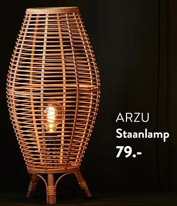 Promoties Arzu staanlamp - Huismerk - Casa - Geldig van 07/09/2023 tot 17/01/2024 bij Casa